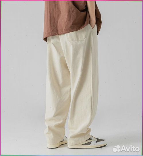 Карго брюки широкие (качество premium)