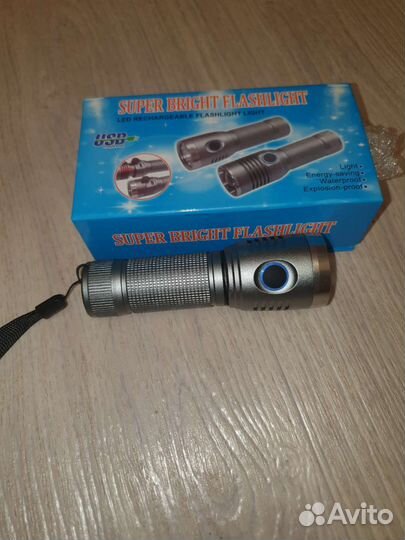 Фонарик светодиодный аккумуляторный