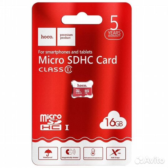 Карта памяти hoco microsdhc 16GB class10