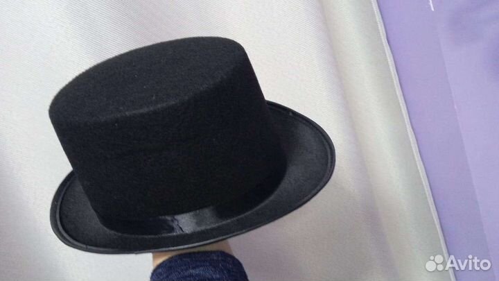 Шляпа историческая цилиндр Стимпанк, гогллы