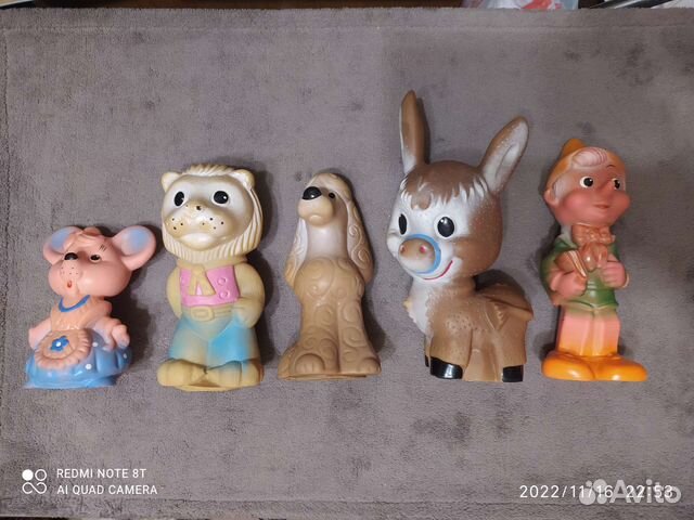 Резиновые игрушки пищалки СССР