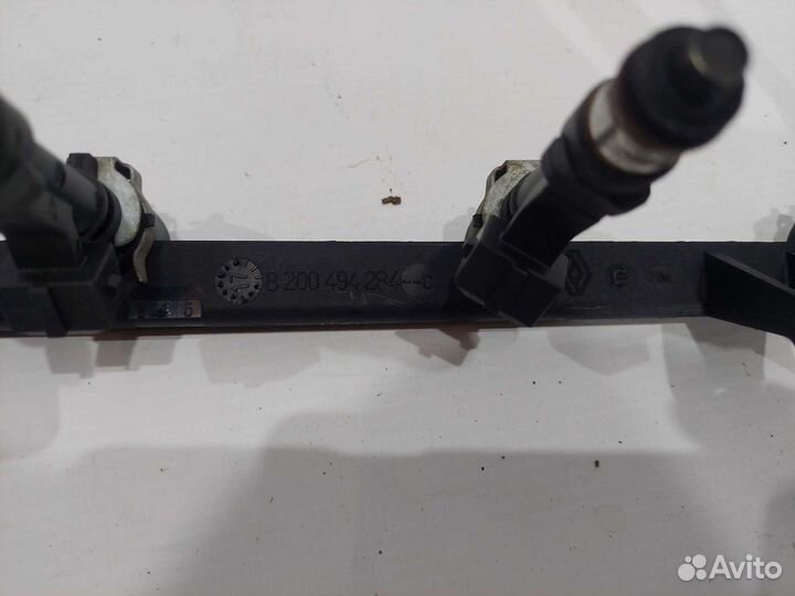 Топливная рампа в сборе ларгус логан