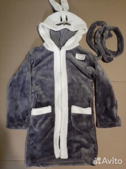 Халатик детский с ушками (Зайчик)