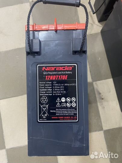 Аккумулятор гелевый (AGM) narada 170ah. акб Gel