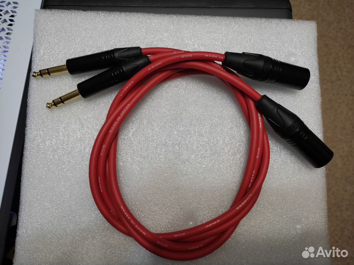 Кабели балансные мониторные Jack-XLR Canare