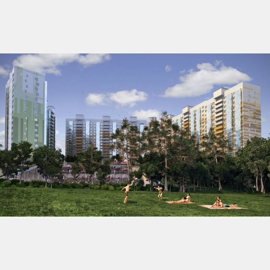 1-к. квартира, 41,1 м², 1/17 эт.