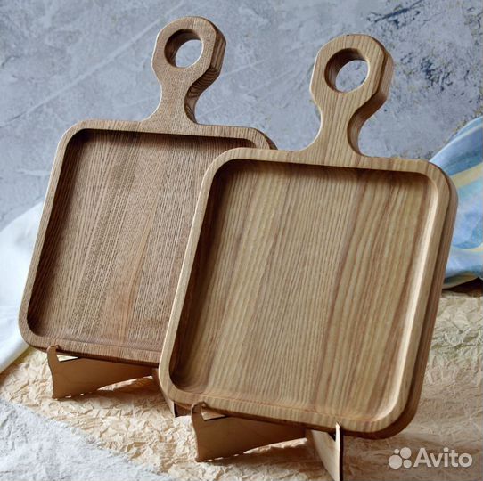 Деревянные доски с ручкой для порционной подачи