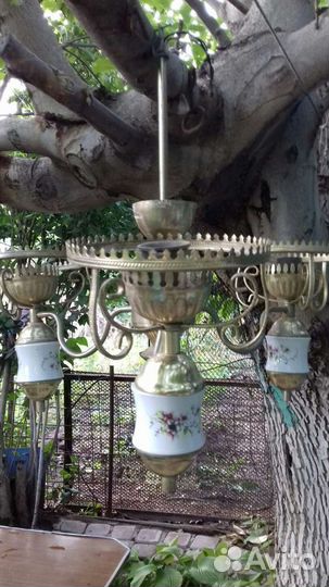 Люстра из латуни времен СССР