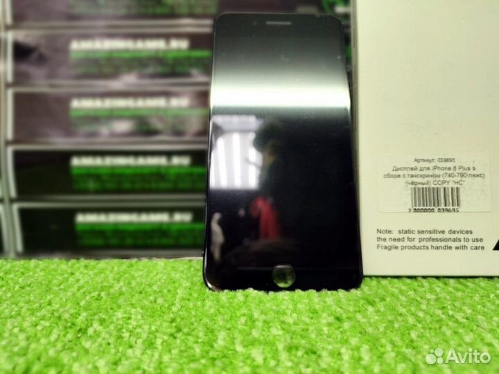 Дисплей для iPhone 8 Plus / AAA+ Copy +стекло черн