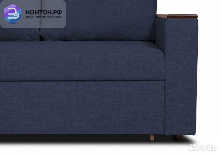 Диван угловой дельфин Тайлер синий