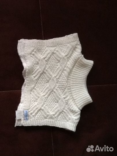 Шапка зимняя для девочки р.48-50 + манишка