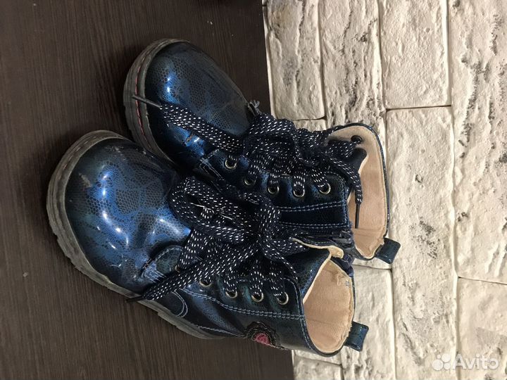 Бесплатно Ботинки для девочки 26