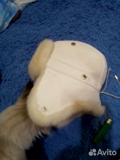 Шапка ушанка норковая женская