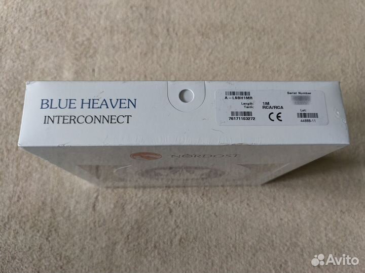 Nordost Blue Heaven LS 1m RCA/RCA межблочный кабел