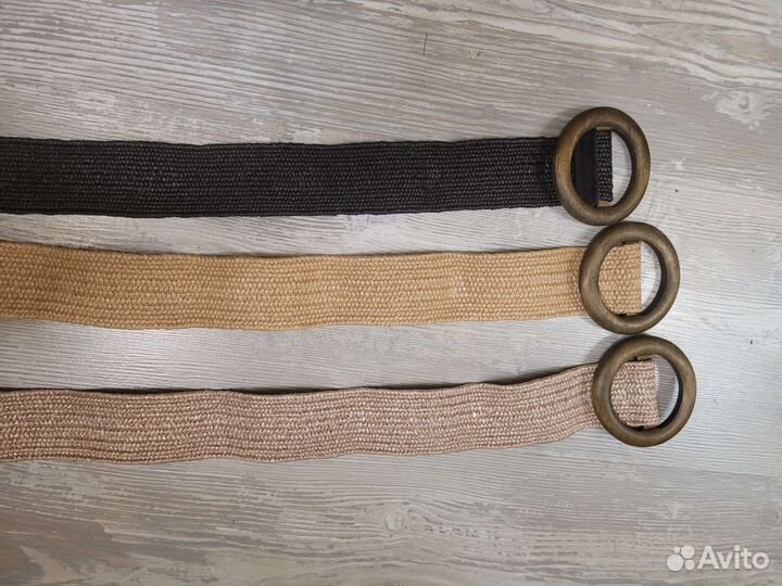 Ремень с деревянной пряжкой