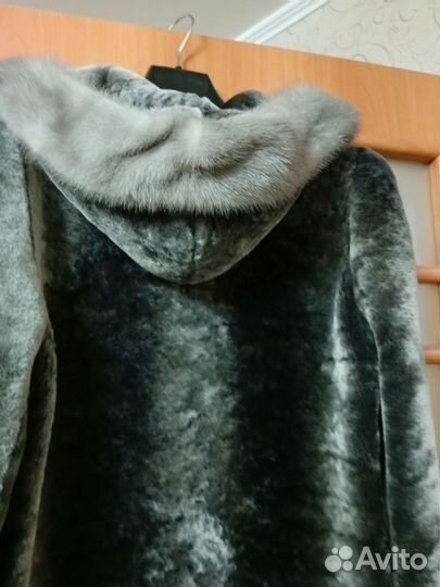 Шуба женская натуральная цигейка