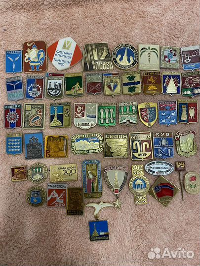 Значки СССР города, республики