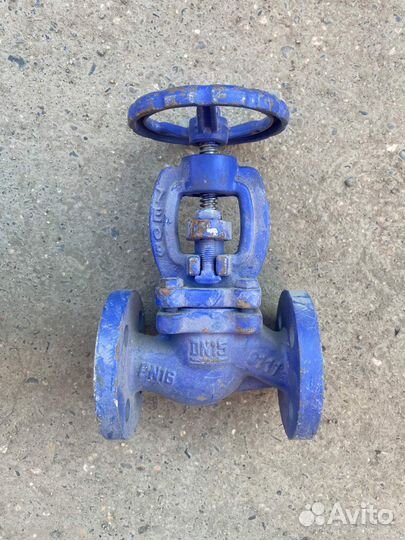 Вентиль запорный ф/ф Ду 15