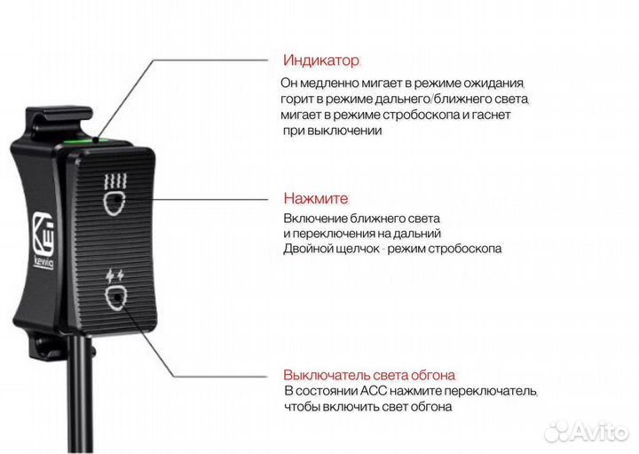 Дополнительный свет на мотоцикл K10