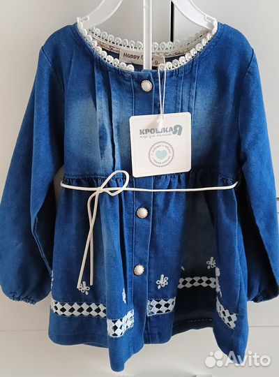 Детское джинсовое платье