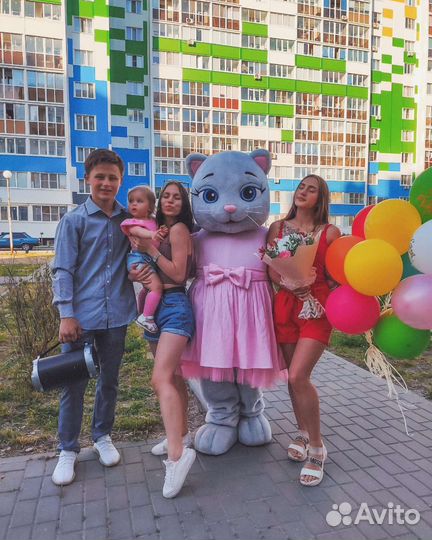 Аниматор Ростовая кукла Кошка Буся и Кот Бася