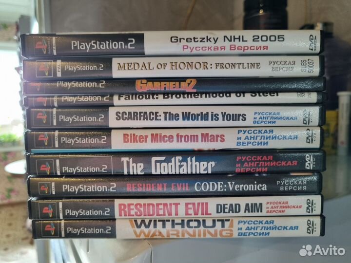 Диски с играми на ps2