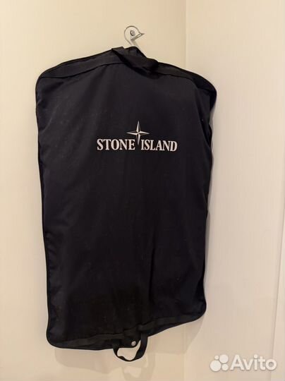 Пуховик Stone Island lino resinato желтый М