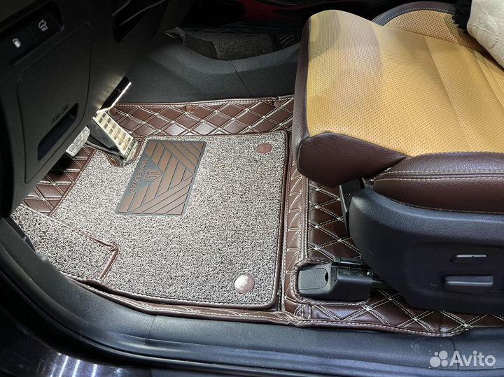 3D коврики из экокожи Большое производство