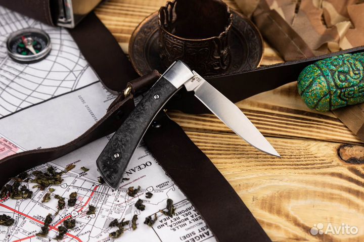 Складной нож gent D2 carbon