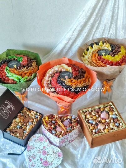 Сладкие букеты из конфет