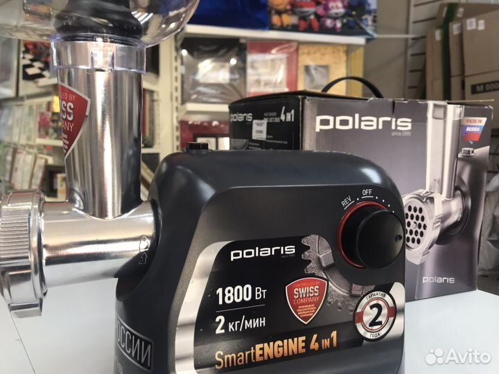 Мясорубка Polaris 1873, мощность 1800 w