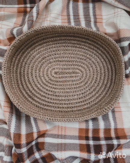 Лежанка для питомца из джута