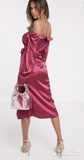 Платье атласное ASOS
