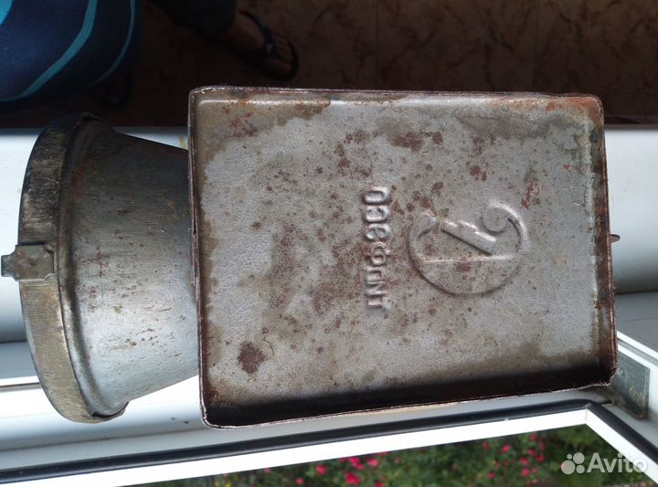 Старинный жд сигнальный фонарь трёхцветный