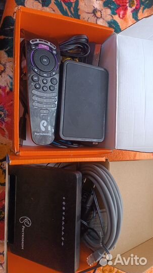 TV приставка и wi-fi роутер Ростелеком
