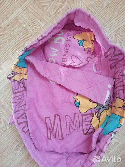 Кукла с закрывающимися глазами, переноска, манеж