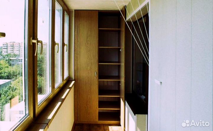 Шкаф на балкон на заказ по вашим размерам