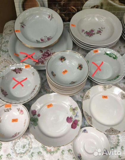 Посуда СССР хрусталь фарфор