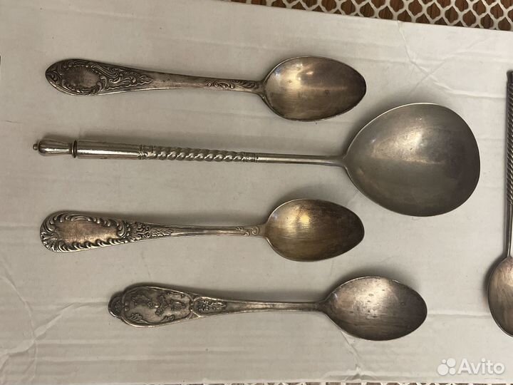 Ложки разные мельхиор