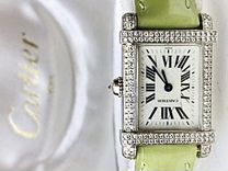 Cartier оригинал Золотые часы с бриллиантами
