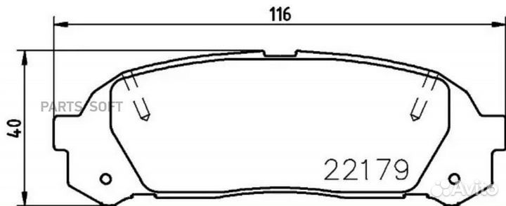 Nisshinbo NP1083 Колодки тормозные дисковые зад (PF-1409)