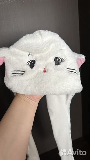 Шапка-зайка со светящимися ушами