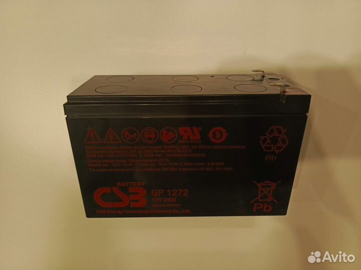 Аккумуляторная батарея CSB 12v 7ah