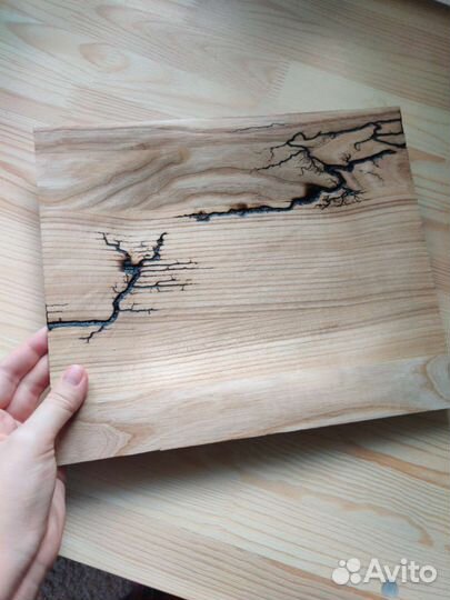 Деревянная тарелка, блюдо, панно