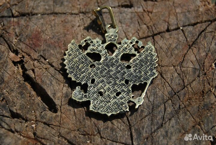 Двуглавый орел бронза ручной работы