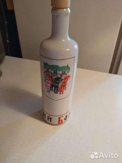 Бутылка штоф фарфор лфз СССР Русский бальзам