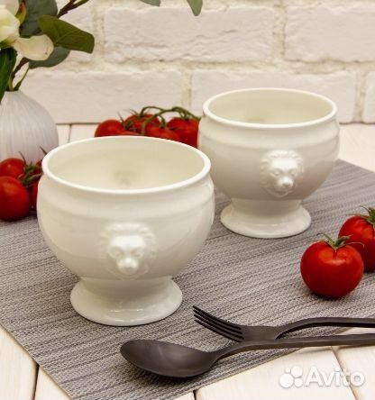 Суповой горшок,супница,бульонница на ножке, 450 мл