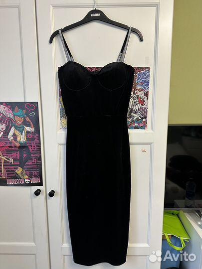 Платье бархатное XS