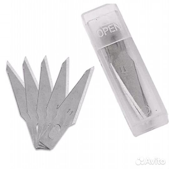 Нож скальпель канцелярский с лезвиями