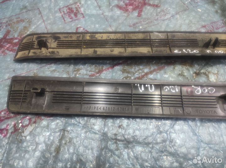 Накладка порога переднего Тойота Королла 120